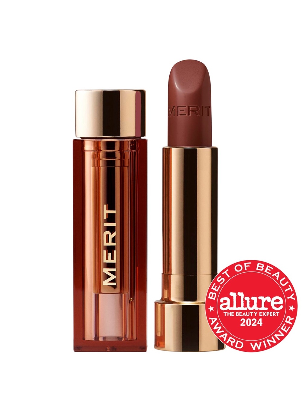 MERIT Lipstick — Hydrating Berry Brown